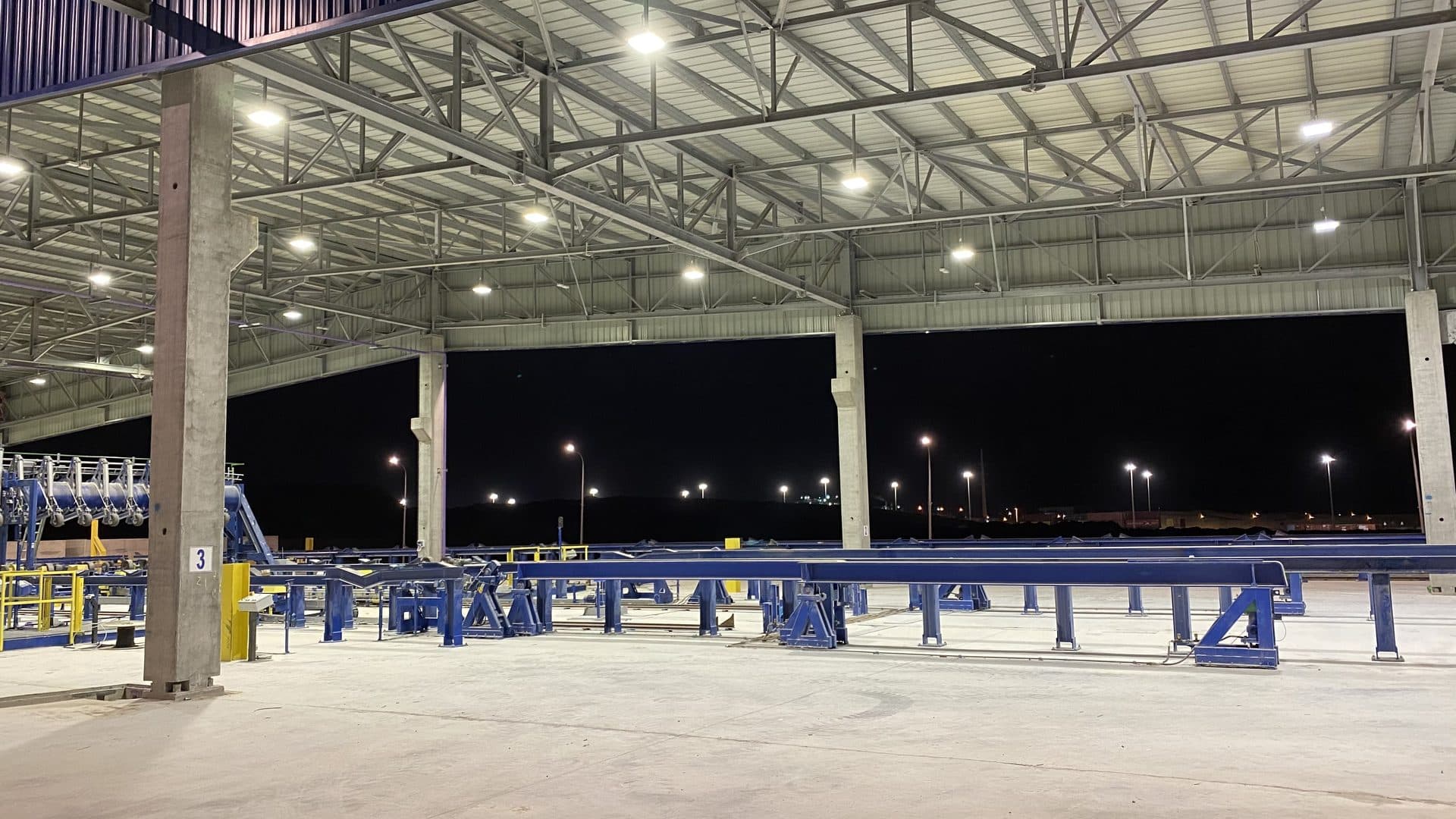 Process plant hall, ready for production